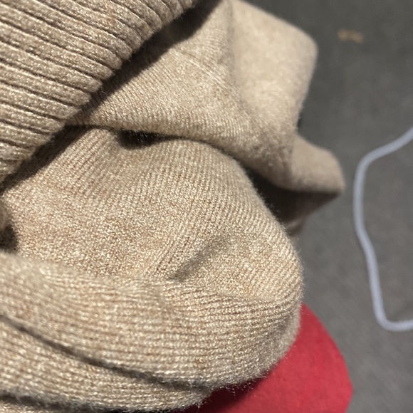 - Vila Milano Neutral Beige Cowl Neck Sweater - Picture 7 of 8